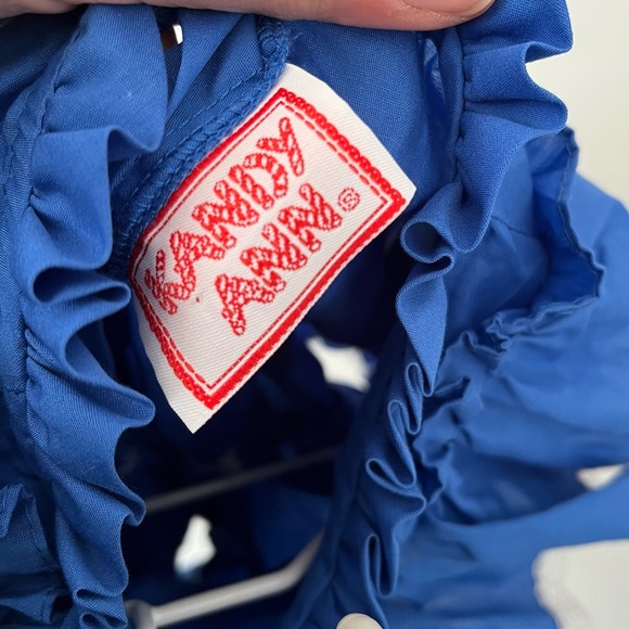 Vintage Kandy Ann Cobalt Blue With White Lace Trim Size 3T - Picture 5 of 6